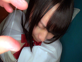 淫語強要で赤面マン汁ねっとり糸引き性交　性の目覚めを覗かれた黒髪生徒会長あやめちゃん　サンプル画像06